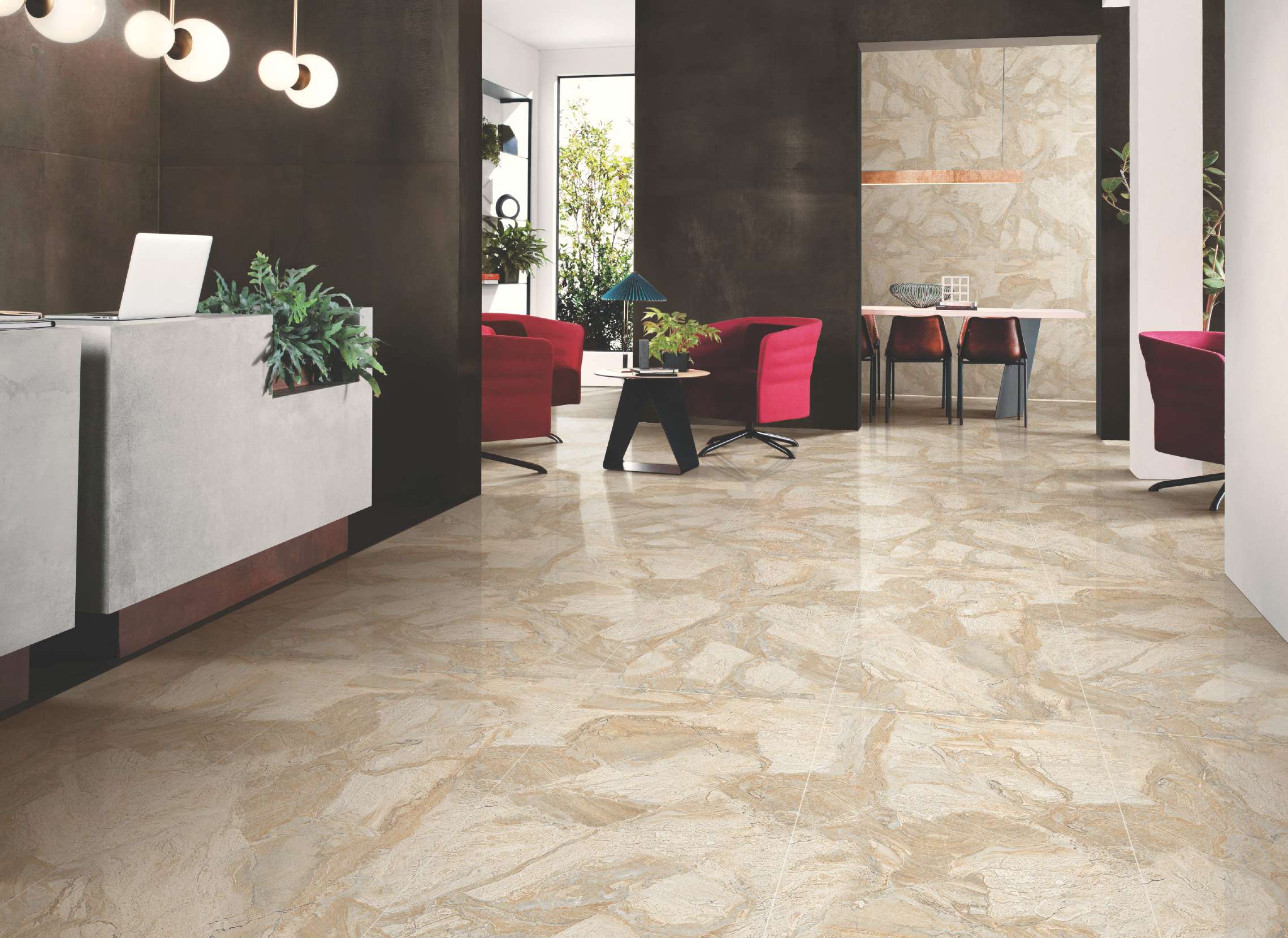 Luxury Large Format Calacatta Golden White Polished Glazed Marble Stone Slab Wall Tile For Floor 60x120 Porcelain