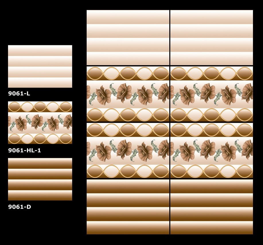 Chinese Supplier Foshan Inkjet Tiles for Bathroom Glazed Ceramic Wall 20x30