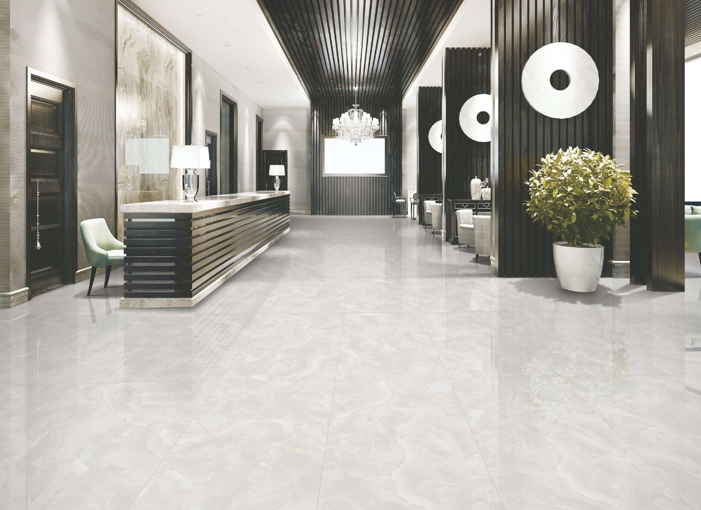 Grey Ceramic Glazed Porcelain Tiles 600x1200 Mm 60x120 for Floor