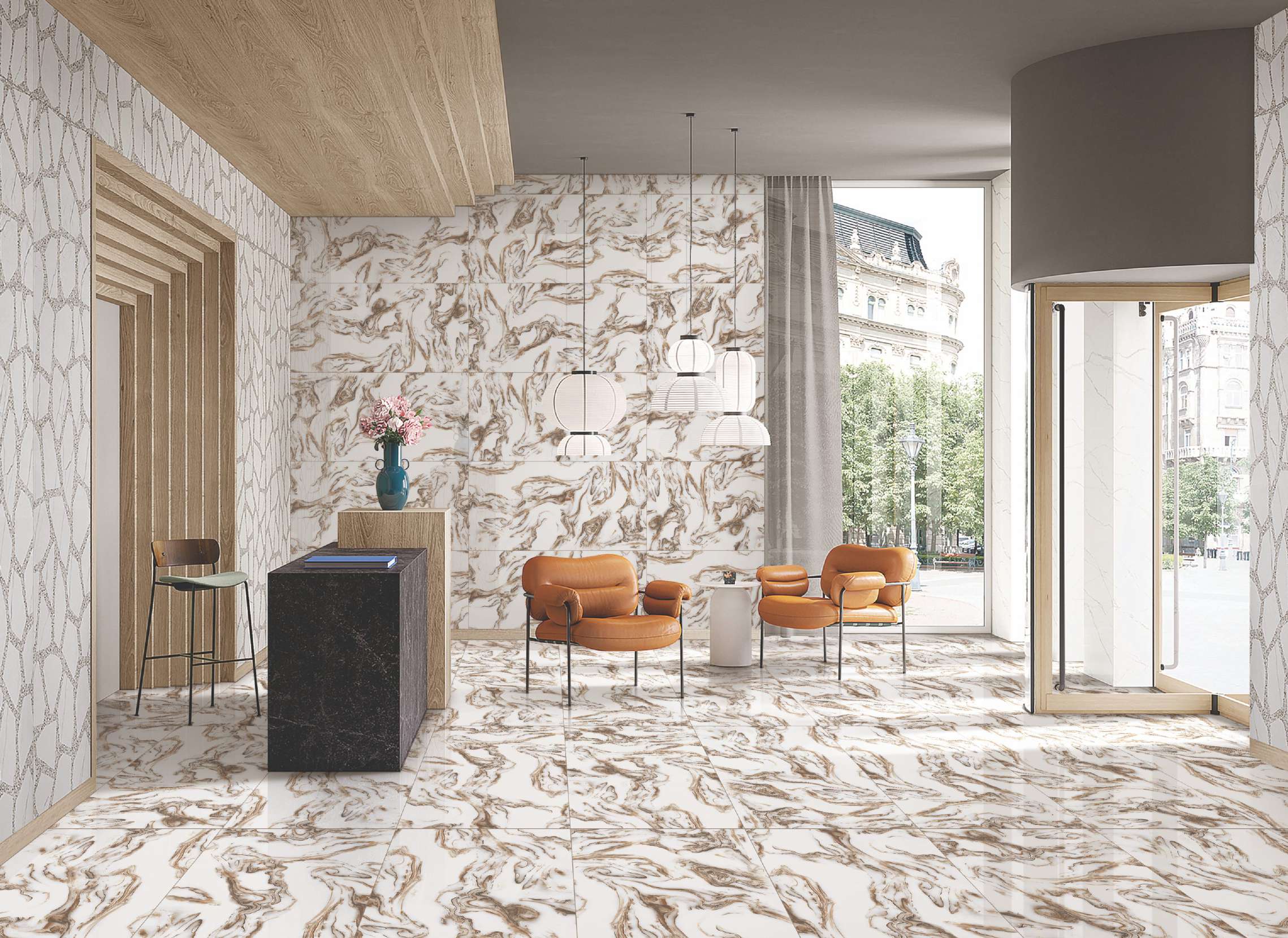 Big Porcelain Tiles Glazed Slab Porcelanato Floor Tile for Living Room with Cheap Price
