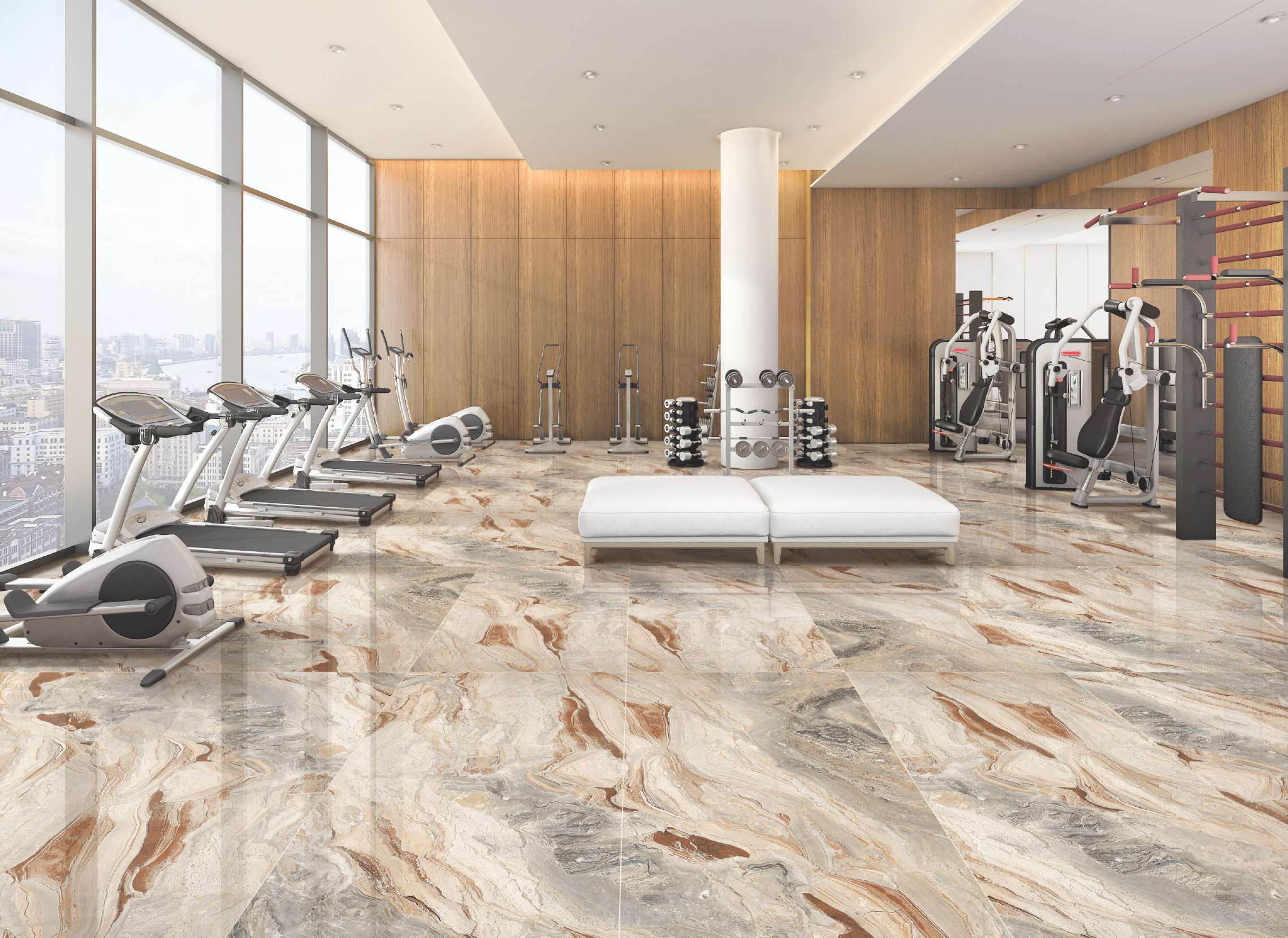 Marble Tiles 600x1200 Ceramic Marble Look Porcelain Tiles Flooring Light Grey Tiles Floors