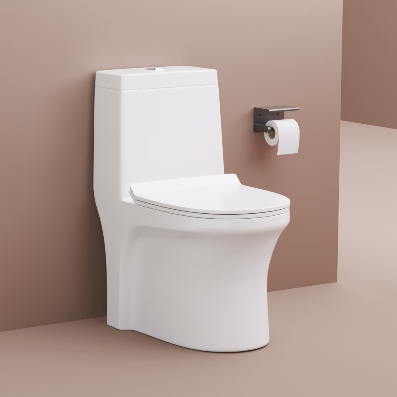 Sanitary Ware White Color Water Closet Siphonic One Piece Toilets Ceramic Wc Toilet Bowl