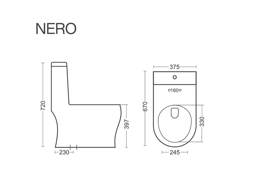 Luxury Design Bathroom Porcelain Inodoro Sanitary Ware Wc S Trap One Piece Ceramic Toilet Bowl and Sink Set Black Color Toilet