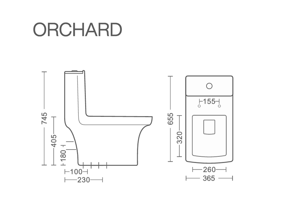 Fashion One-piece Ceramic Toilet Glazed Ceramic Sanitary Ware One Piece Wc Toilet
