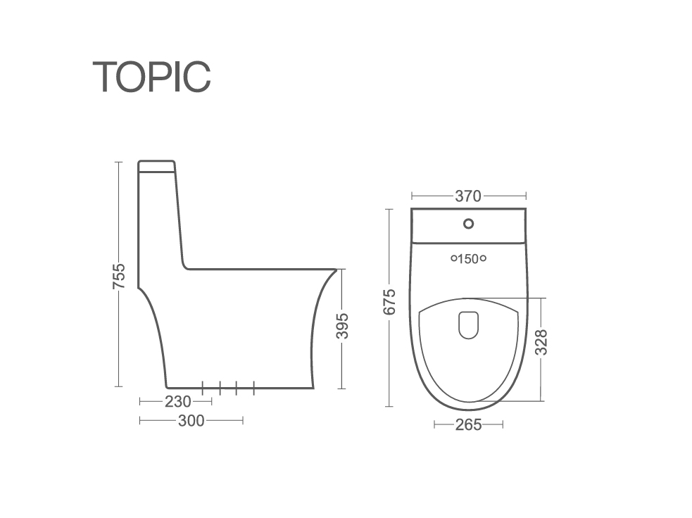 Modern bathroom toilet