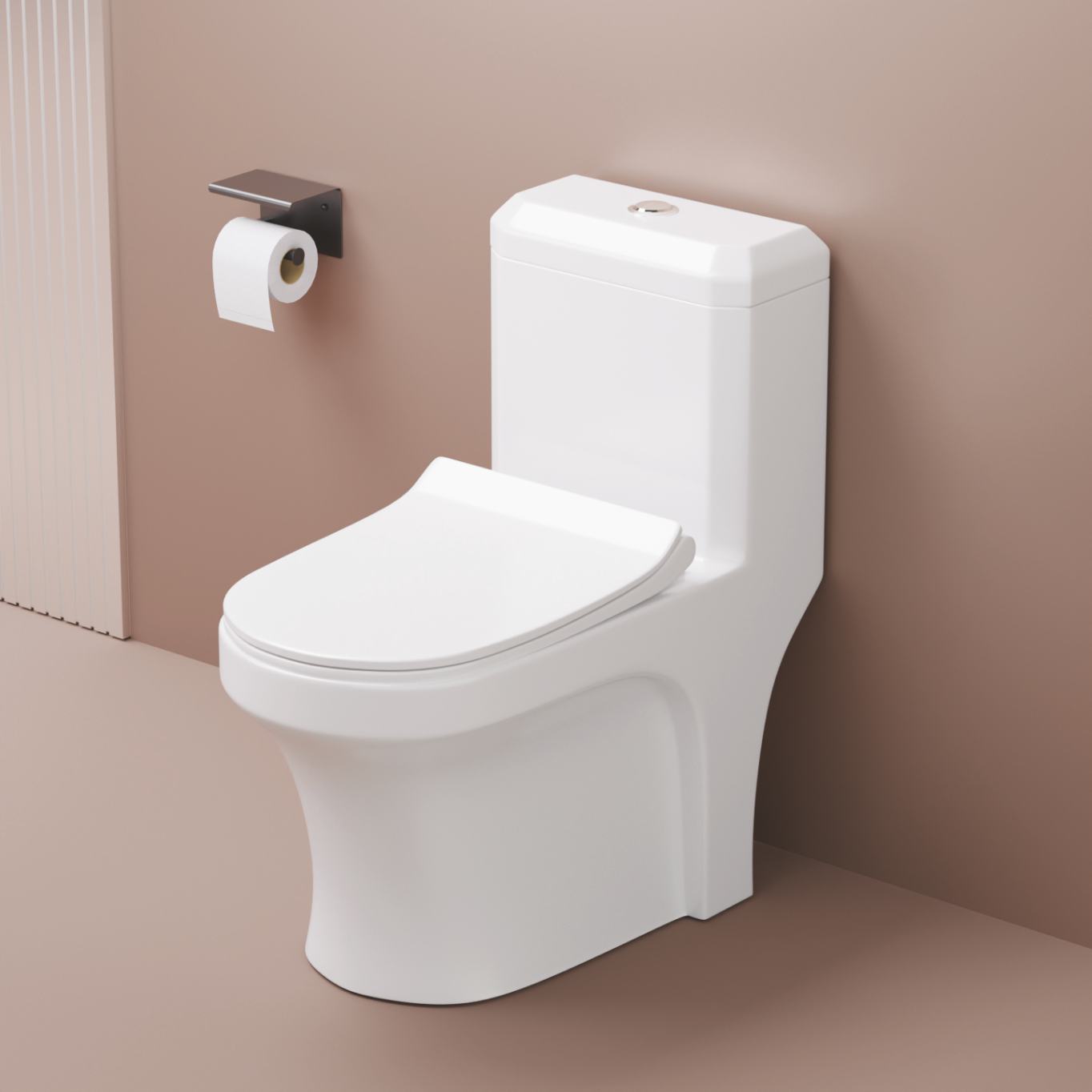 Hot Sale Factory Price Bathroom Ceramic One-Piece Toilet with Water-Saving Design