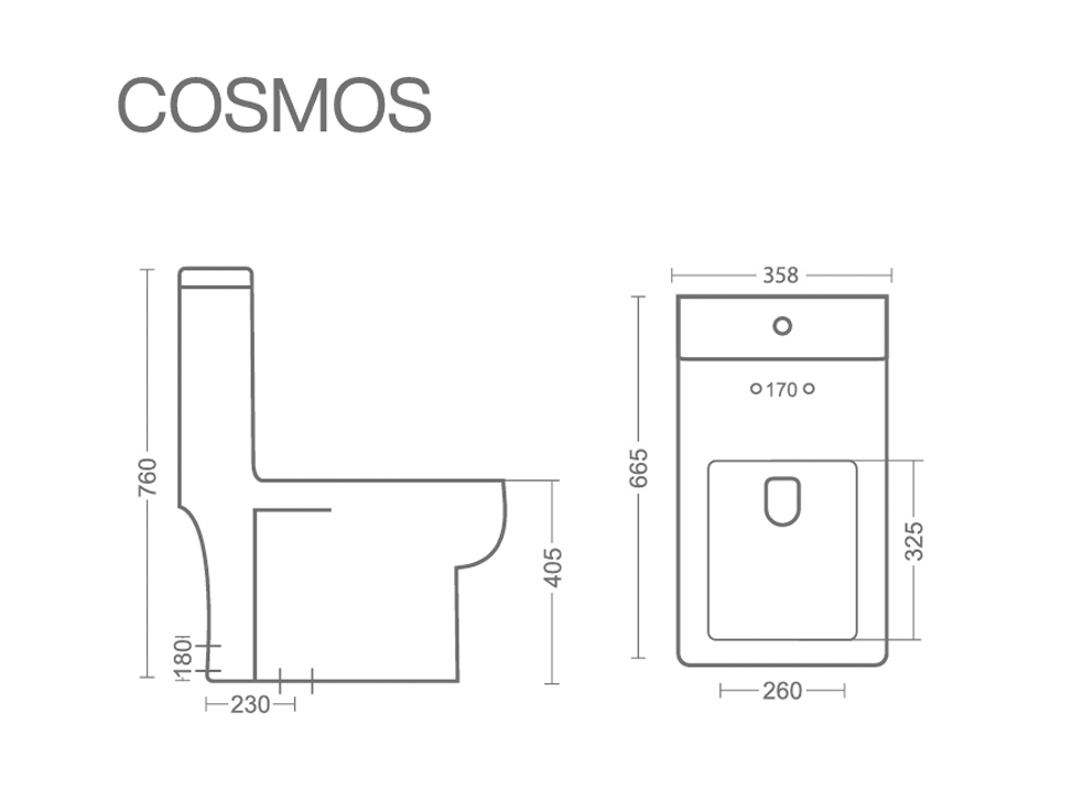 High Quality Sanitary Ware Luxury Upflush One Piece Toilet Bowl Set Wc Piss Commode Ceramic Toilet