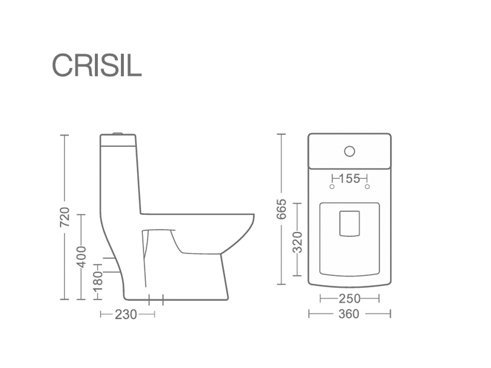 Washdown One Piece Toilet Seat