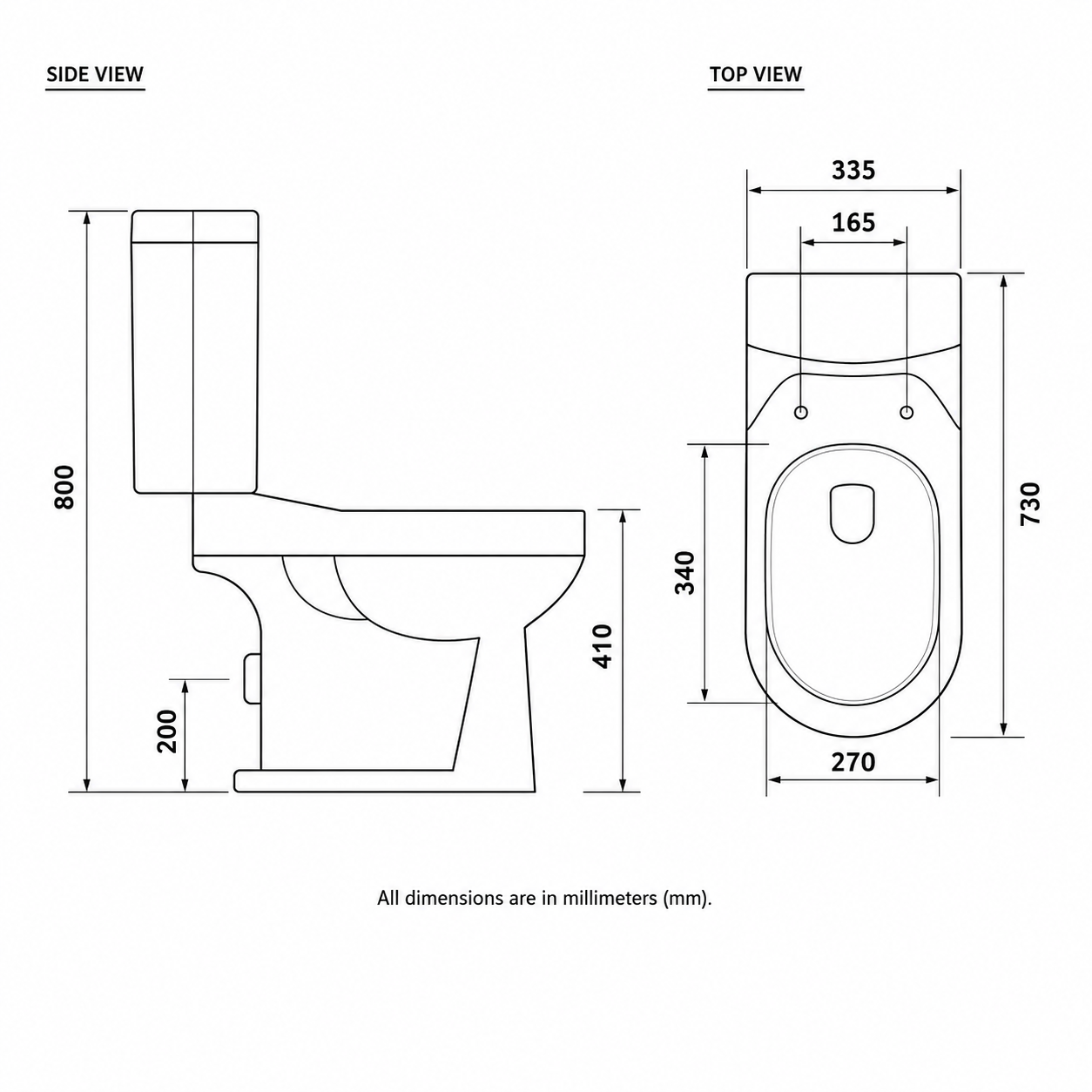Made in India Square Shaped Floor Mounted Two Piece Toilet & Wash Basin Complete Set for Bathroom Ceramic Material