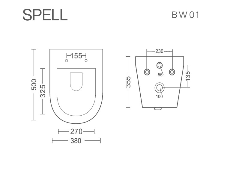 European Standard Style New Design Wholesale Hot Selling Wall Mounted Wall Hung Toilet with Concealed tank