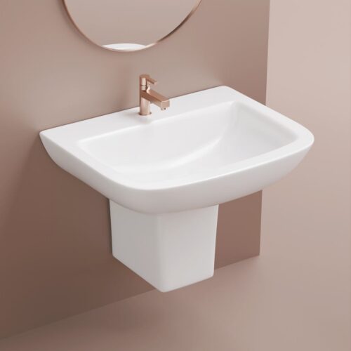 HERRY HALF PEDESTAL BASIN
