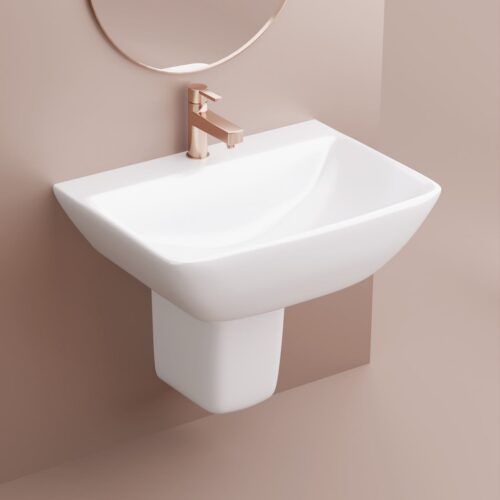 PERTH HALF PEDESTAL BASIN