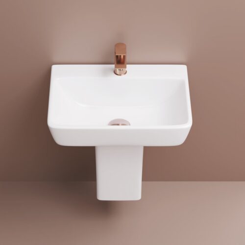 REX HALF PEDESTAL BASIN